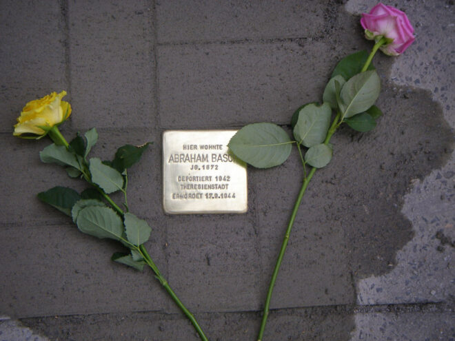 Der Ortsverein spendet einen Stolperstein