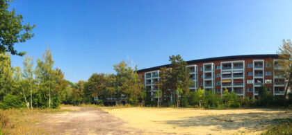 Vorgesehene Fläche für Spielplatz am Olvenstedter Platz