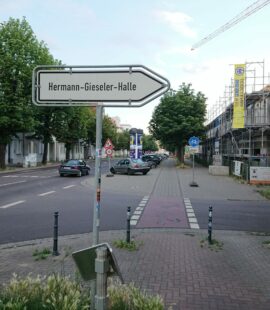 Der Weg zur Hermann-Gieseler-Halle